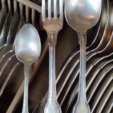 Old Christofle 57-piece shell model cutlery set