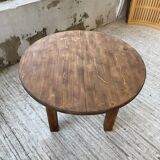 1950s round pine table with extensions