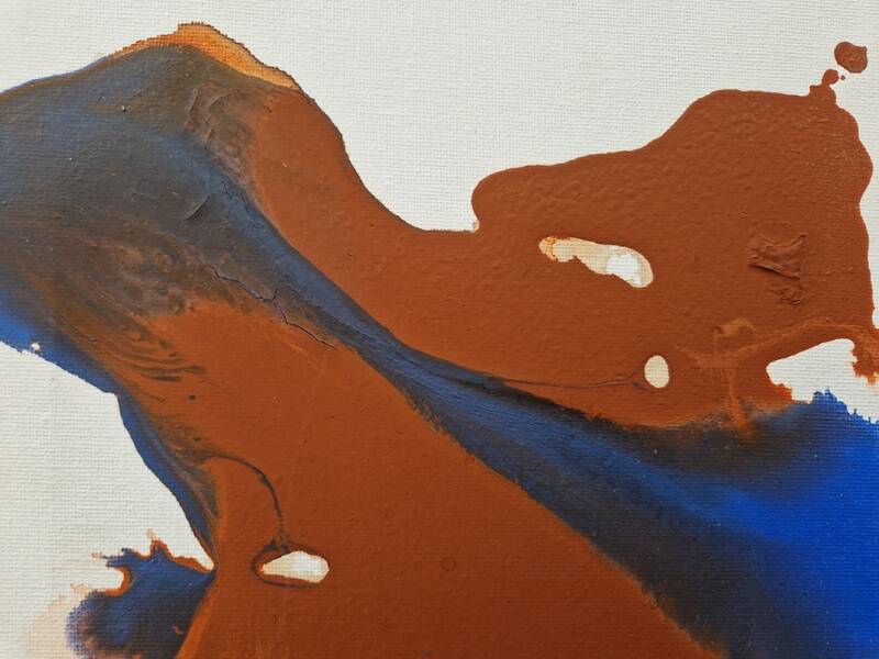 Michael Kreuter (1940-2022) Huile sur toile - abstraction