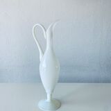 White opaline ewer