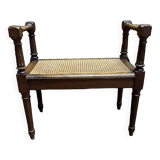 Small Louis XVI style cane bench