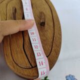 Carved wooden box in the shape of a small piece of furniture - handmade