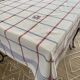 Antique Scottish tablecloth monogrammed CG - Cotton - 140x140 cm
