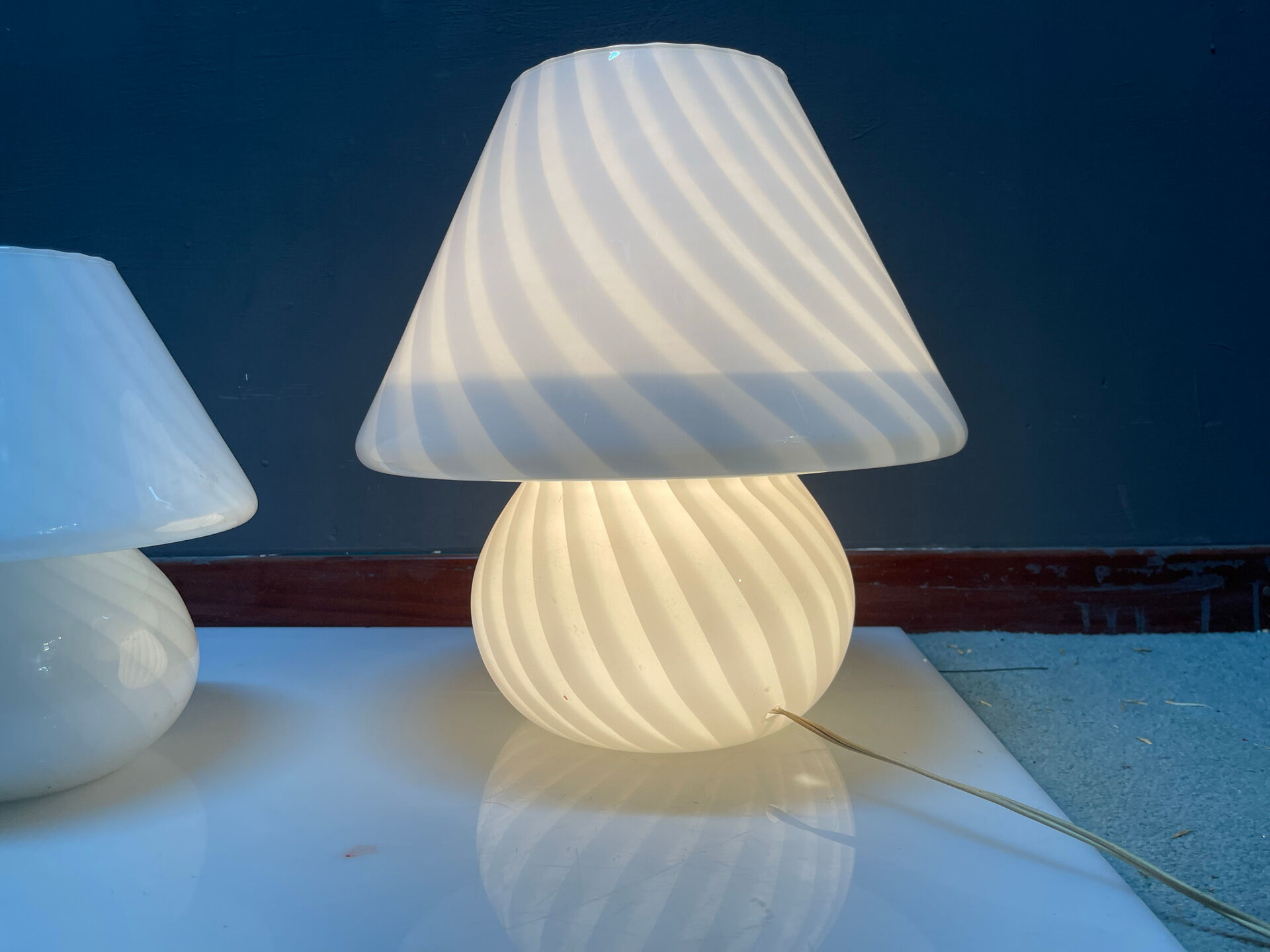 Mushroom Murano Table Lamps Set of 3