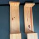 Pair wooden wall shelves 1970