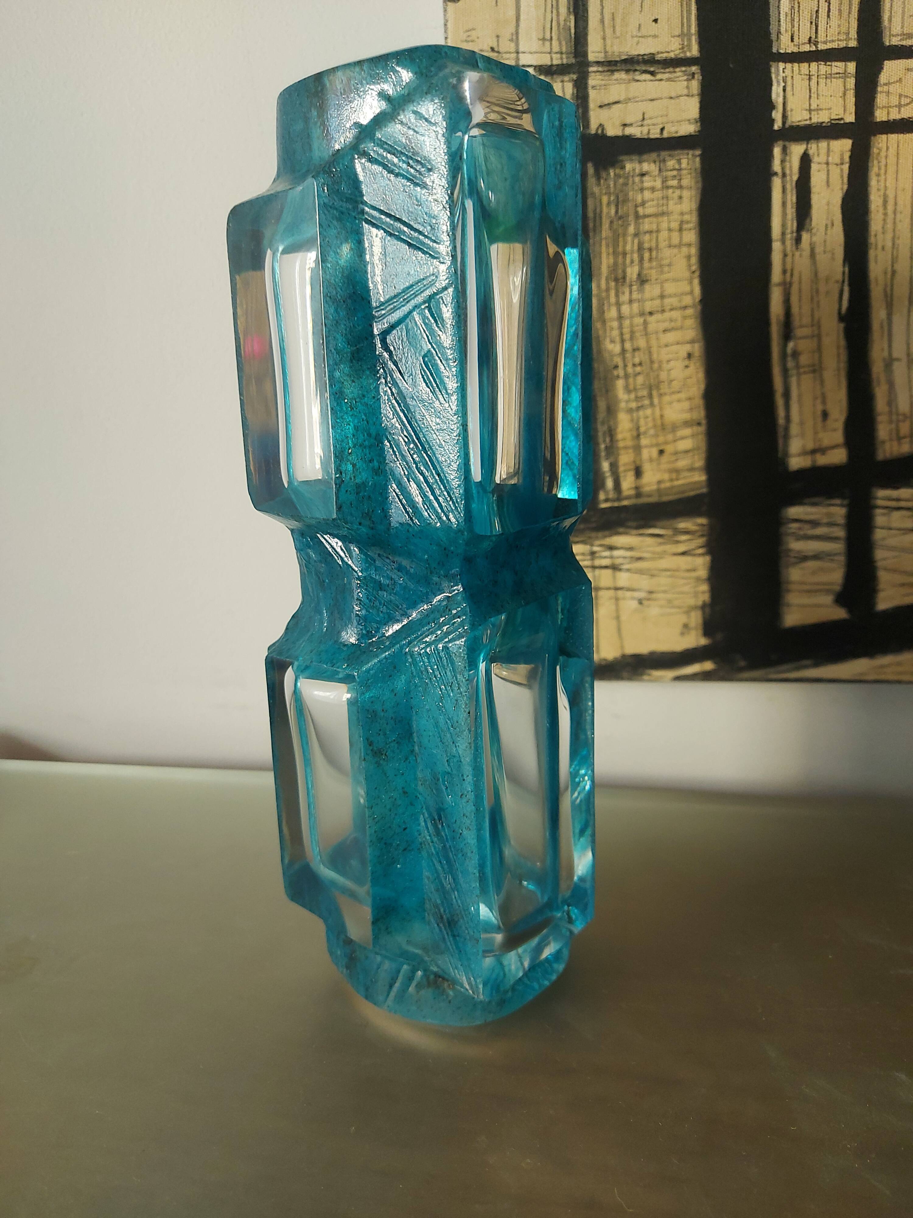 Daum vase Argos model by César Baldaccini, 70s