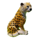 Figurine Guépard Mid-Century en céramique émaillée - 25 cm