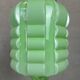 Art deco pendant lamp 'skyscraper' – green opaline