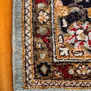Antique Ghoum carpet from Iran in silk.