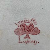 1900s oval serving dish KG Lunéville Lucien