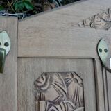 Art Deco mirror coat rack