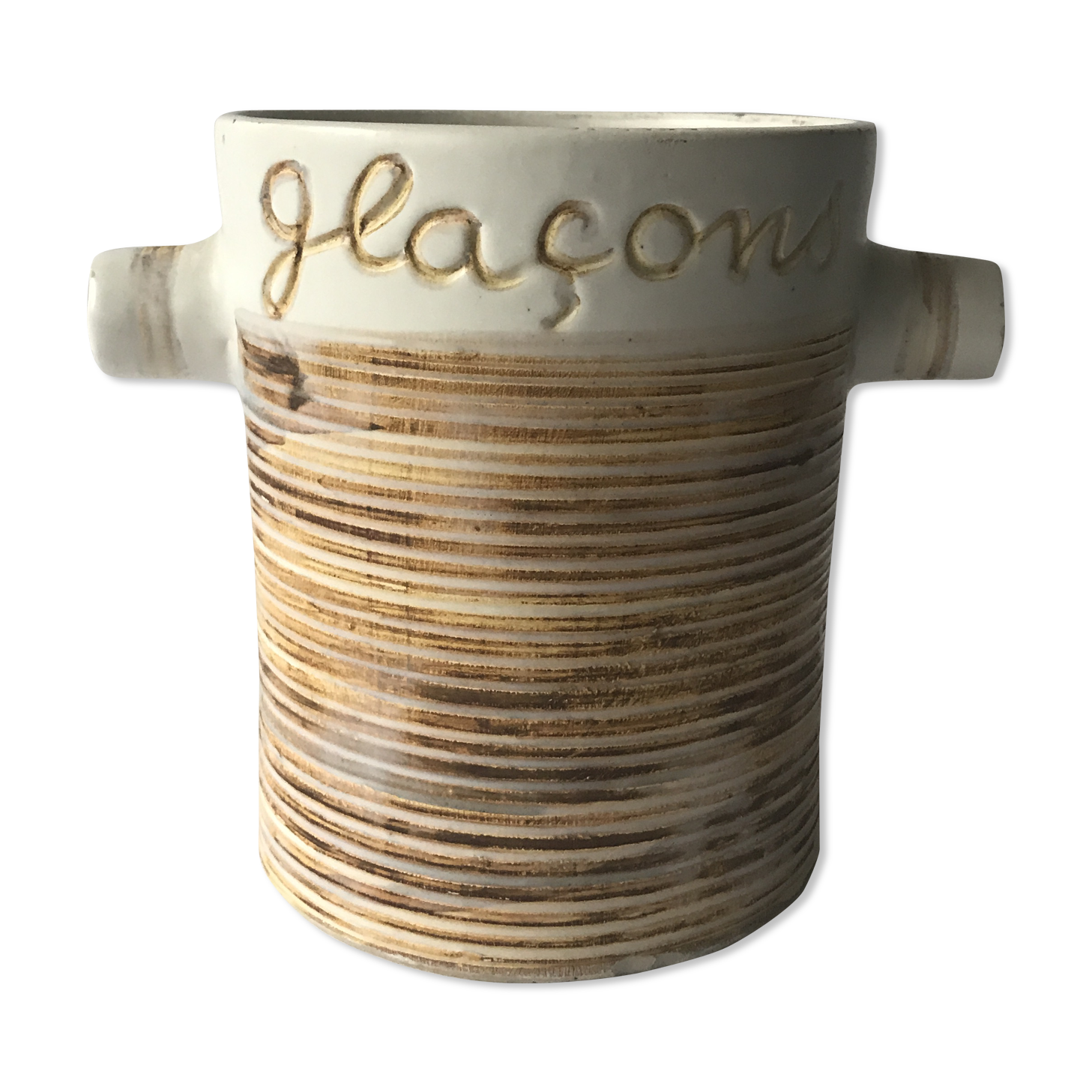 Ice bucket in ceramics the argonauts vallauris