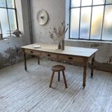2m walnut drapery farmhouse table