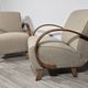Chaises de salon Art Déco par Jindřich Halabala, années 1950, ensemble de 2