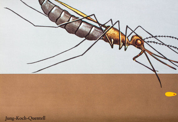 Wall poster of the school from Jung-Koch-Quentell "mosquito" 1972