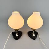 Paire de lampes de table ou de chevet du milieu du siècle