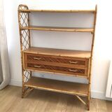 Rattan shelf