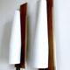 Pair of Large Scandinavian Teak Glass Wall Lights