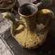 Vase Pichet fat lava emaux miel orange