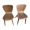 Pair of  Edelweiss walnut chairs