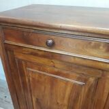 Solid walnut sideboard with 2 doors and 2 drawers, late 19th century