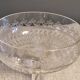 8 antique Baccarat crystal champagne coupes with engraved decoration.