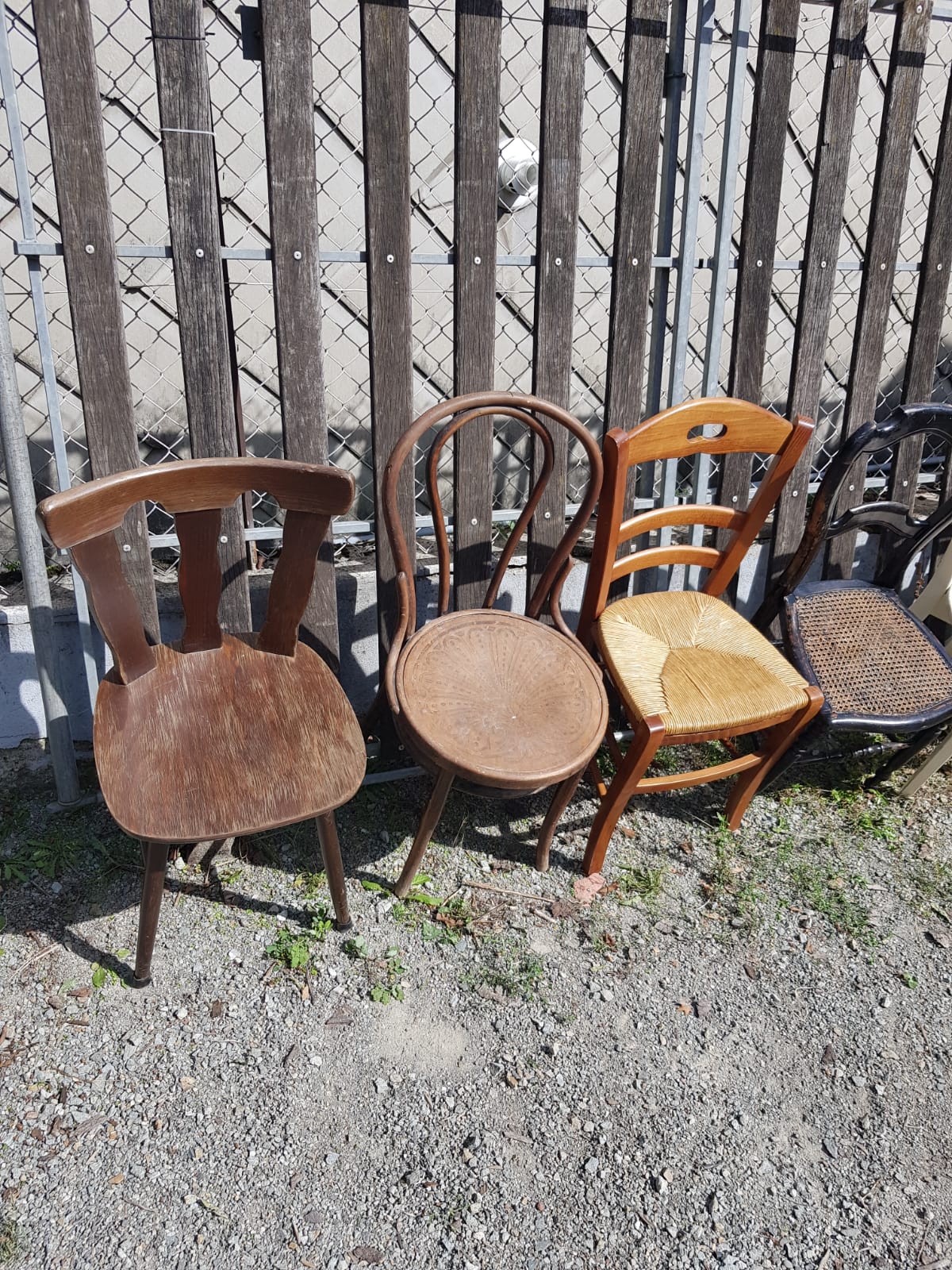 Miscellaneous antique chairs mismatched