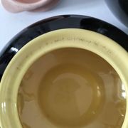 Teapot and sugar bowl Villeroy & Boch model Biarritz glossy black