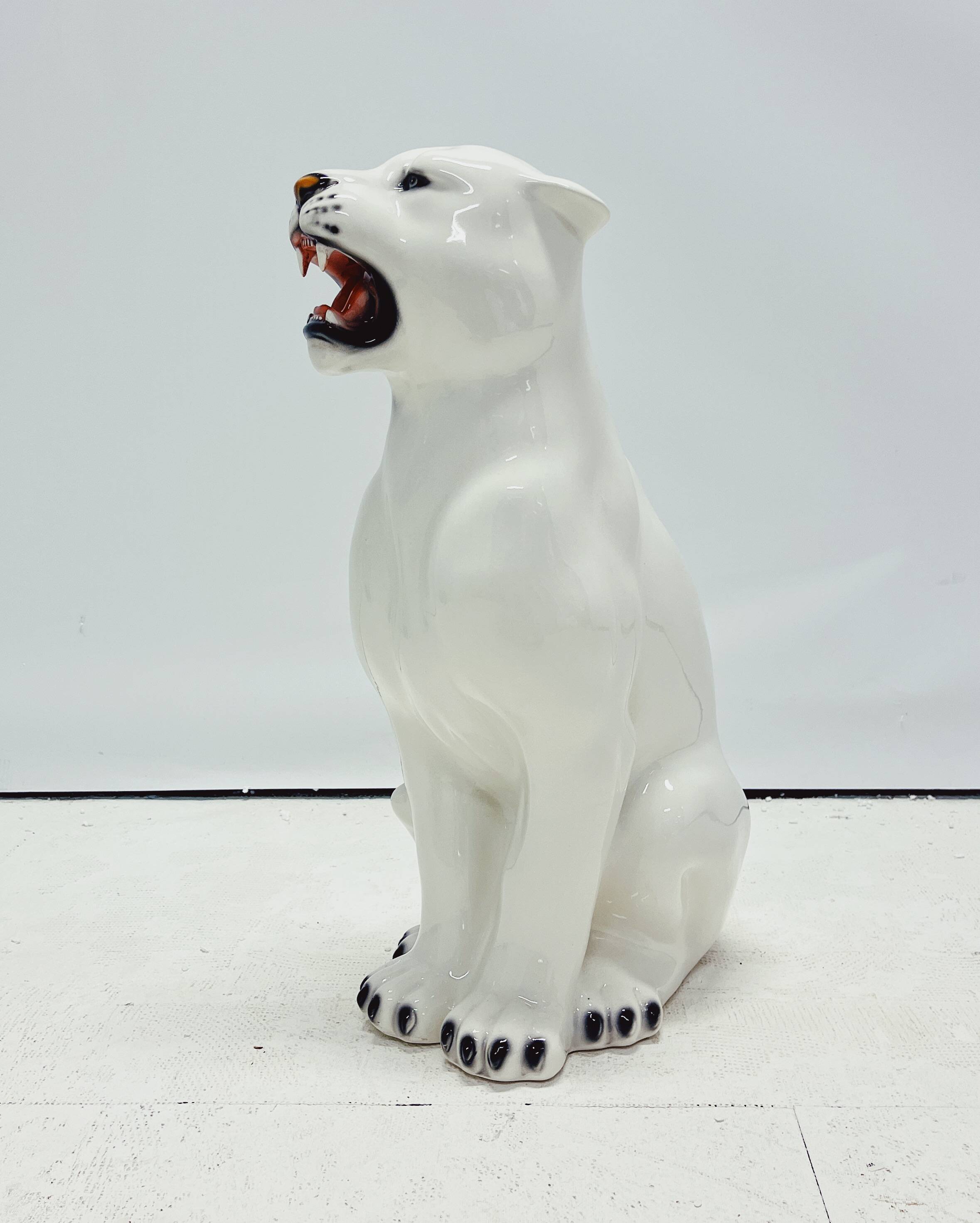 White panther ceramic
