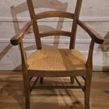 Straw armchair.