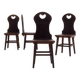 Set of Solid Oak “Farm- or Mountain Chairs” from the Netherlands