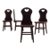 Set of Solid Oak “Farm- or Mountain Chairs” from the Netherlands