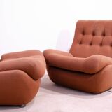 Vintage Eastern Bloc armchairs by Jitona, Czechoslovakia, 1970s