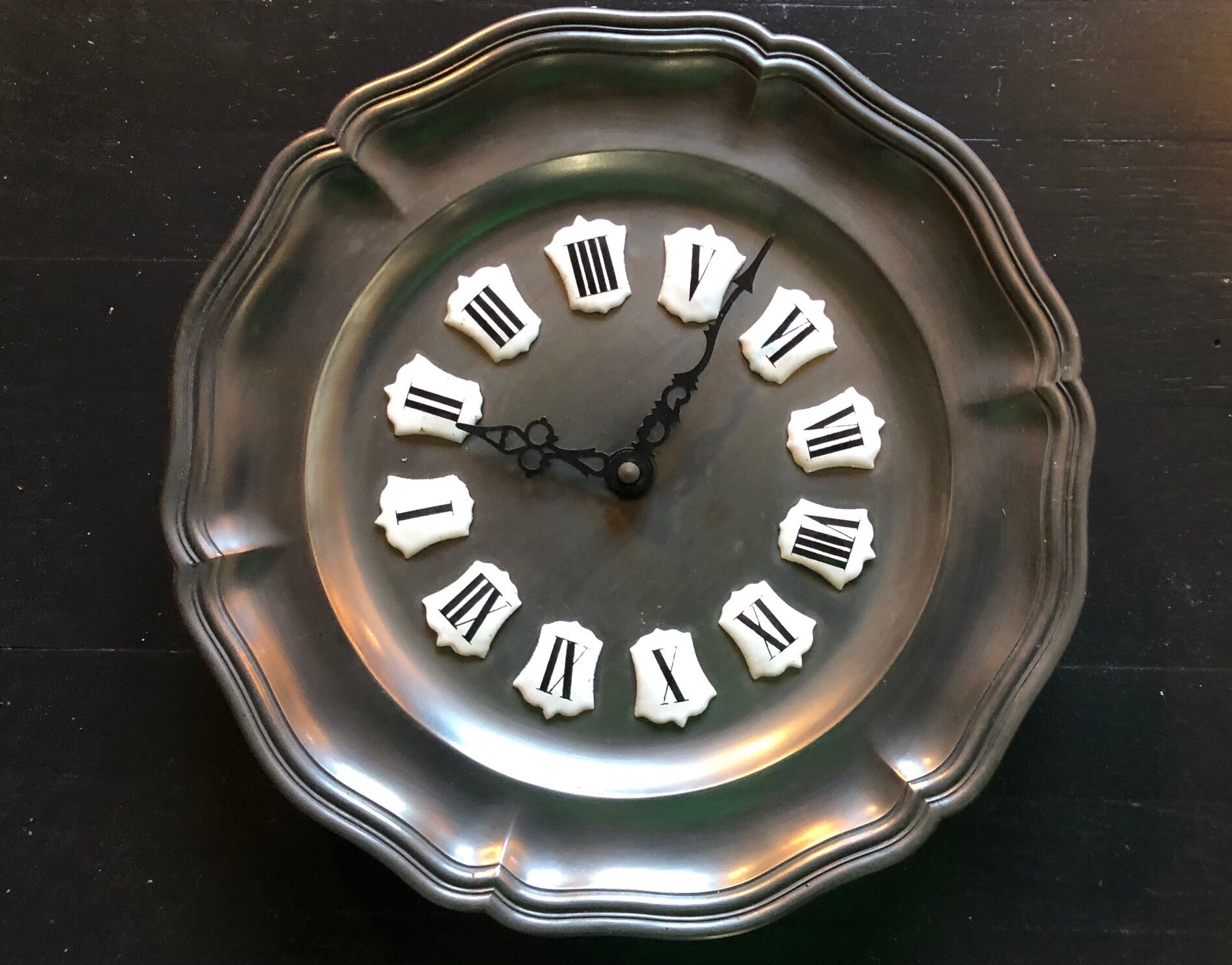 Tin wall clock, from the 70s