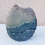 Blue ceramic vase