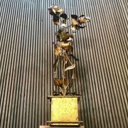 Gilded metal Florentine table or floor lamp by Hans Kögl, 1960s