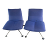 Pair of "delta" model armchairs by Jean-Louis Berthet