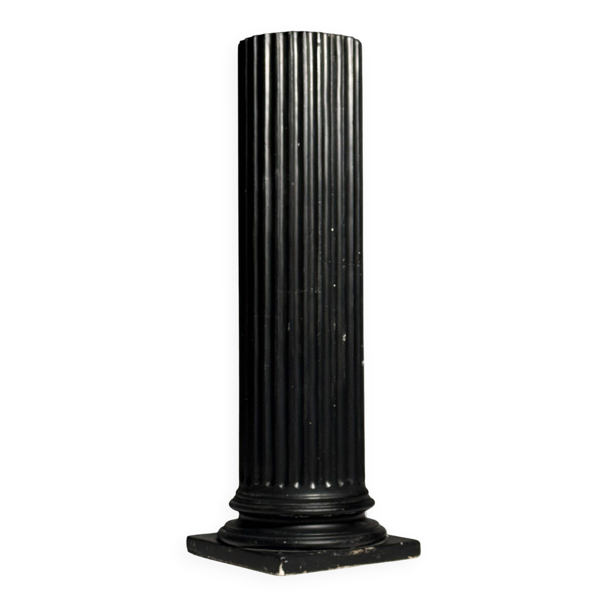Neoclassical black plaster column