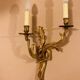 Louis XV Style wall light in gilded bronze from the 20th century decorated with acanthus leaves.