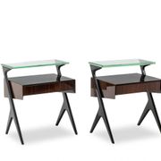 Ico Parisi. Pair of bedside tables or end tables. 1950s-60s.