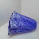 Large blue handkerchief vase Murano Venini glass 1960