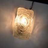 ERCO thick glass wall lamp from the 70s