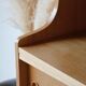 Renovated vintage Scandinavian oak library