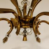 Mid century copper chandelier, 1950s