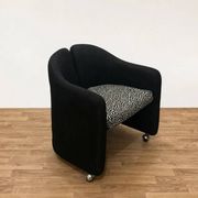 Pair of chairs by Eugenio Gerli for Tecno with patterns, 70s