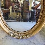 Miroir medaillon dore ovale n° 54