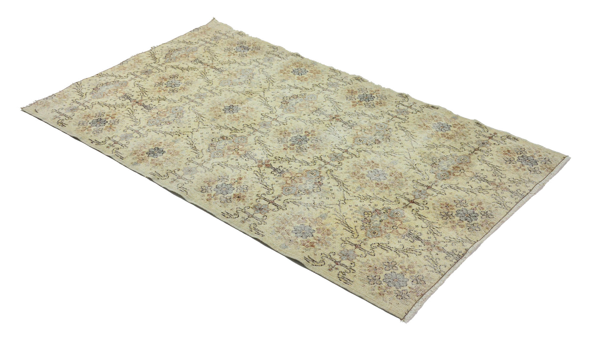 Anatolian handmade vintage rug 210 cm x 115 cm