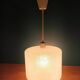 Lustre suspension support métal globe verre dépoli