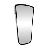 Miroir vintage 1960 rétroviseur asymétrique doré noir - 71 x 36 cm