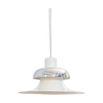 Mandalay White and Silver Pendant Lamp by Andreas Hansen for Louis Poulsen, Denmark